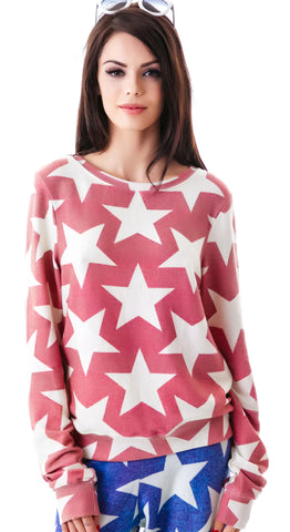 Denim Stars Baggy Beach Jumper
