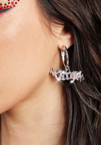 Virgo Gone Viral Rhinestone Earrings