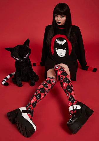 Killing Time Oversized Intarsia Sweater