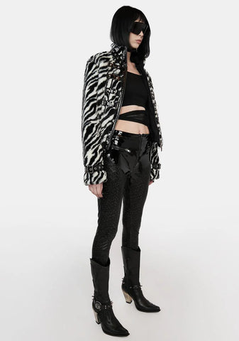 Vegan Patent Leather Leggings