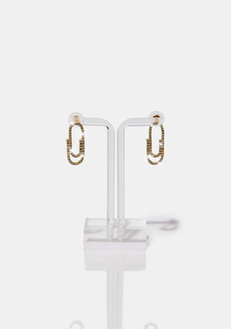 Paper Dreams Rhinestone Earrings