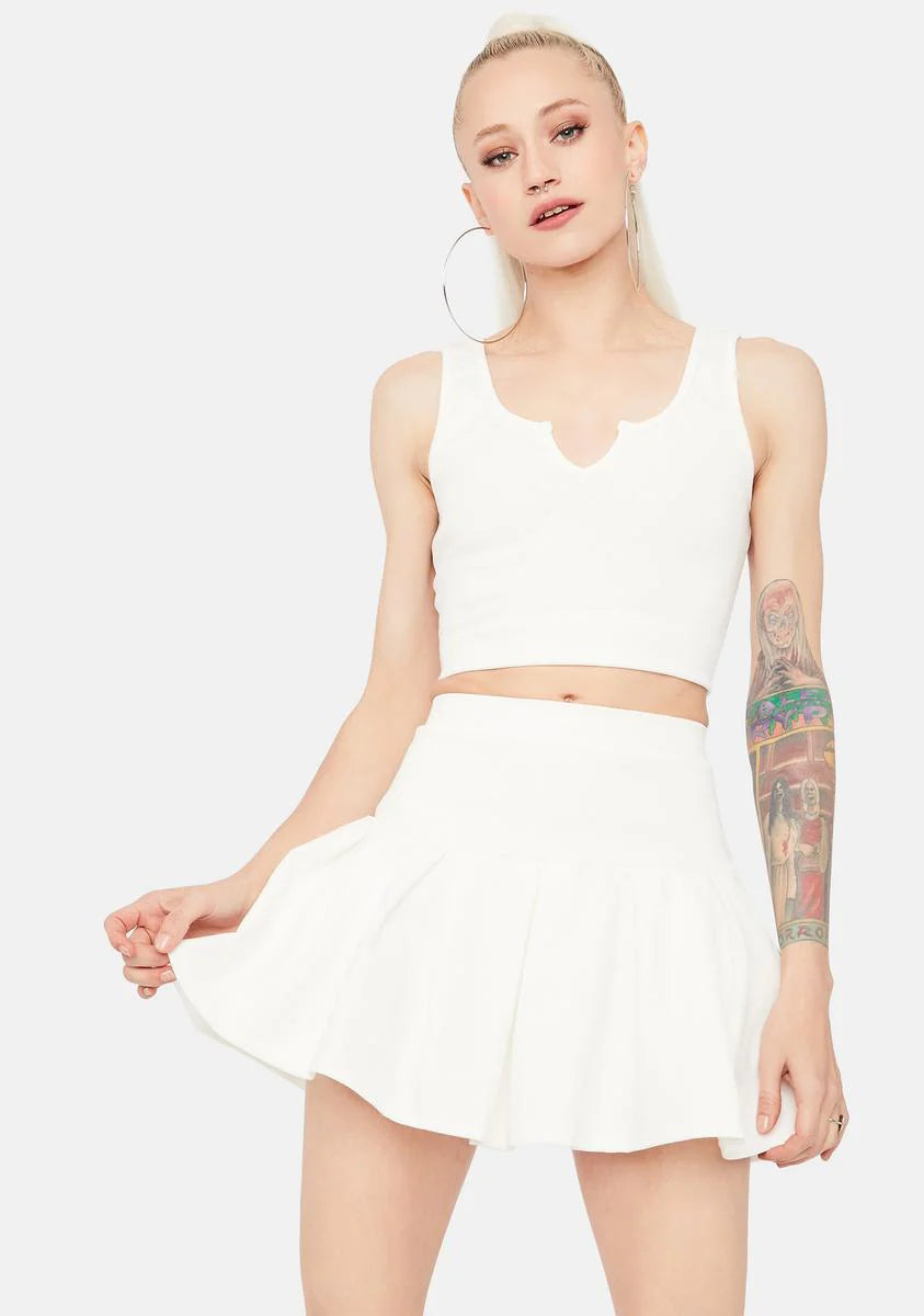 Angel Cheerful Player Tank Pleated Skirt Set