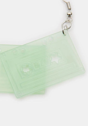 Jade Made A Mix Cassette Earrings