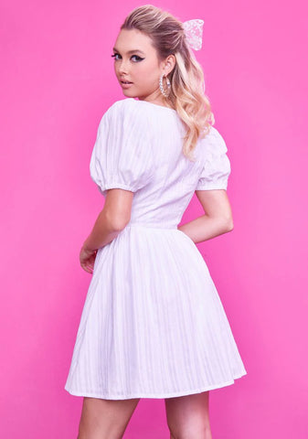 Halo Wrangle Me Puff Sleeve Mini Dress