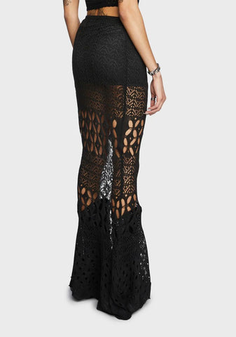 Hope For The Worst Crochet Skirt