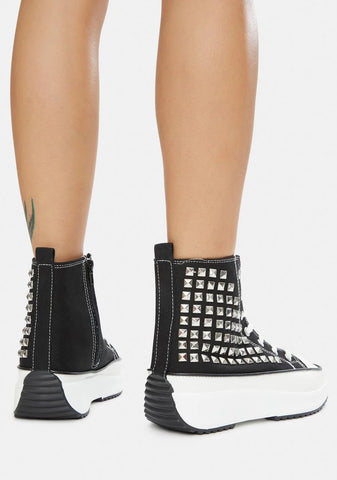 Night Good Lookin' Studded Hi Top Sneakers
