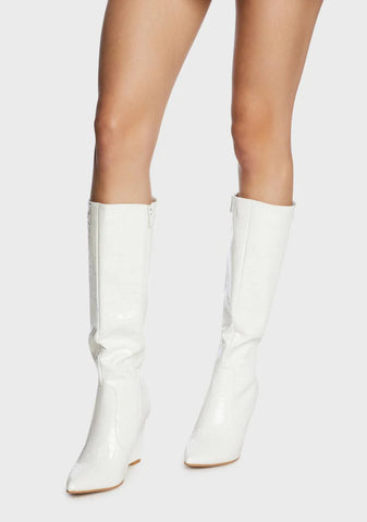 Social Secret Wedge Boots