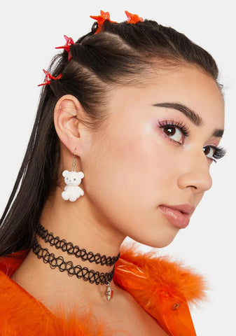 Cuddle Puddle Bear Drop Earrings