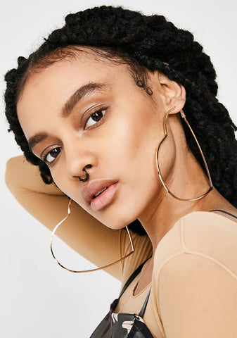 Big Hearted Hoop Earrings