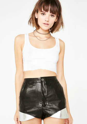 Madame Mayhem Leather Shorts