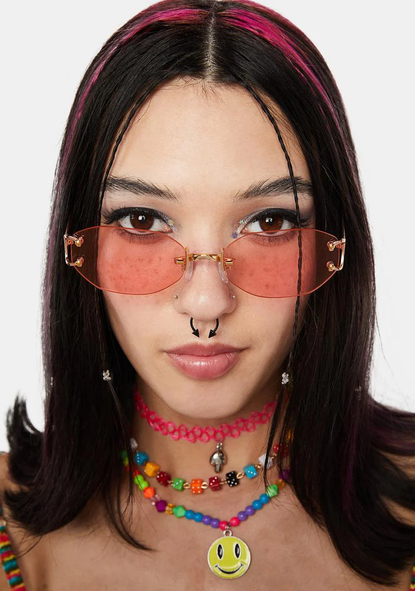 Shining Talker Rimless Sunglasses