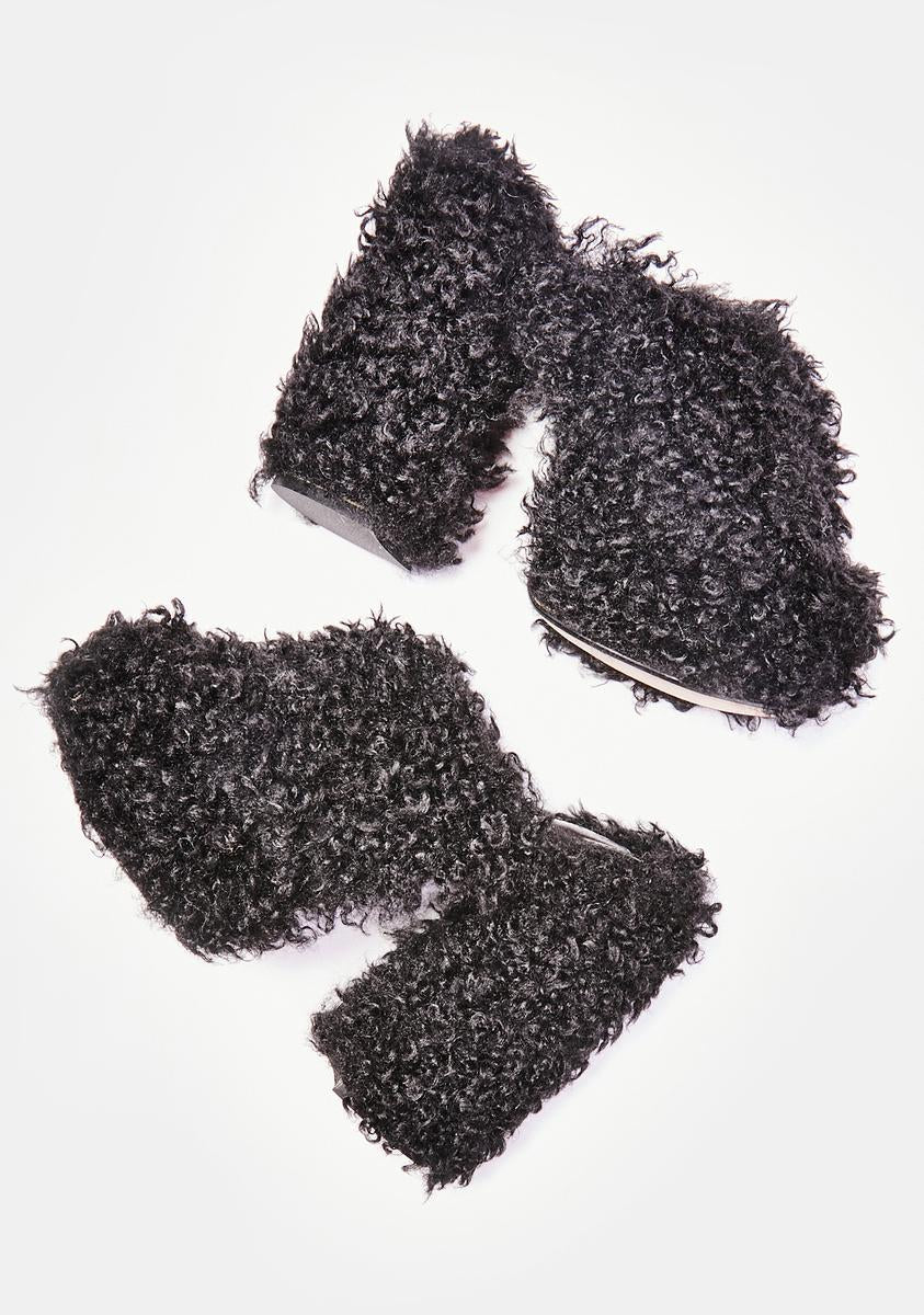 Black Archie Slip On Heels