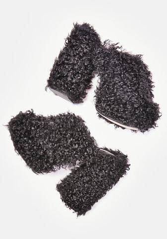 Black Archie Slip On Heels