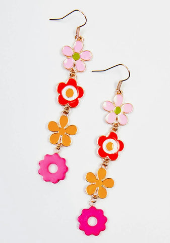 Sunshine Of My Life Flower Earrings