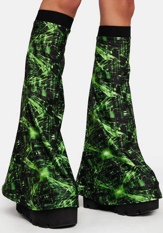 Cyber Grid Leg Warmers