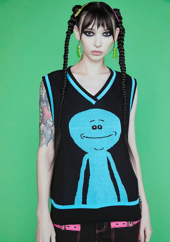 Meseeks And Destroy Intarsia Sweater Vest