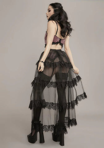 Rot And Regret Tiered Tulle Bustle