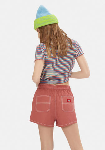 Terracotta Slash Pocket Shorts