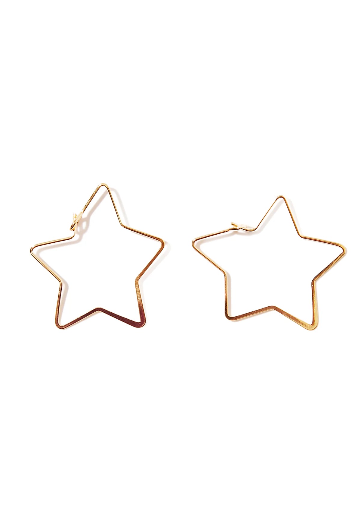 Lucky Star Hoop Earrings