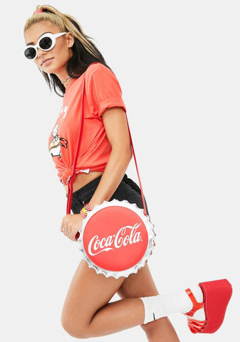 Coca Cola Bottle Cap Crossbody Bag