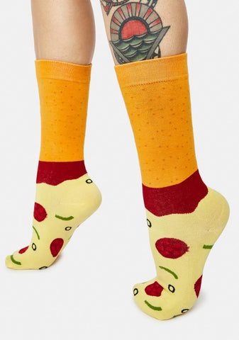 Another Slice Pizza Crew Socks