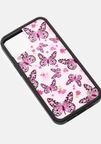 Pink Butterfly iPhone Case