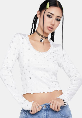 Luck Be A Lady Long Sleeve Top