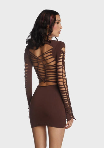 Sepia Alternative Spells Cut-Out Dress