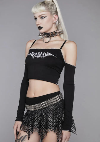 Night Life In Hell Off The Shoulder Top