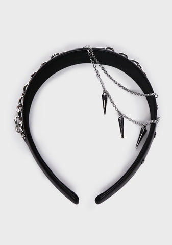 Let Down Hard Studded Headband