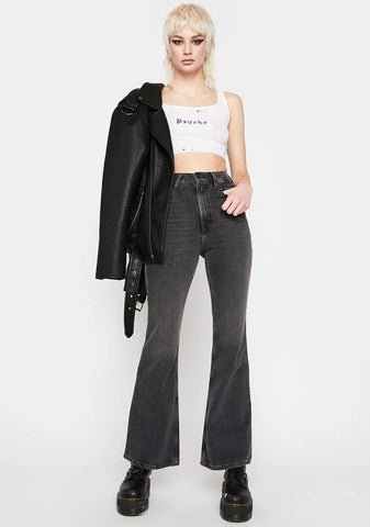 70s High Flare Such A Doozie Denim Jeans