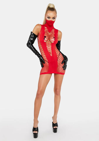 Lover Speak No More Mask Dress