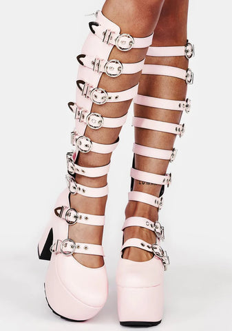 Almighty Platform Knee High Boots