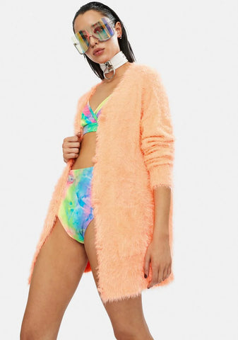Juicy Fab Life Fuzzy Cardigan