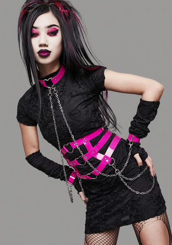 Crush Your Heart Choker And Harness Set