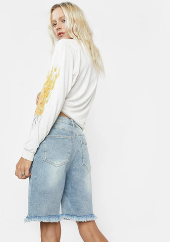 That's A Wrap Denim Bermuda Shorts