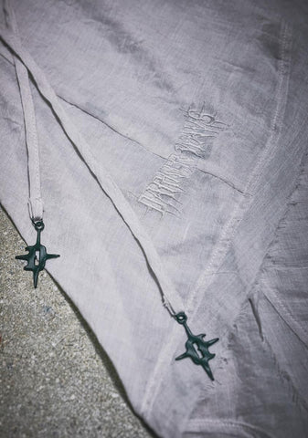 Filter Draped Gauze Mini Dress