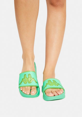 Green Ash Authentic Aqua 1 Slide Sandals
