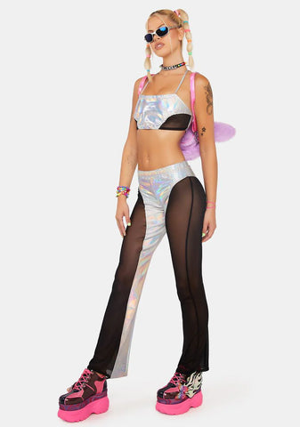 Race The Stars Holographic Pants