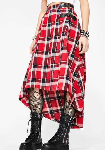 Tardy Thotty Plaid Skirt