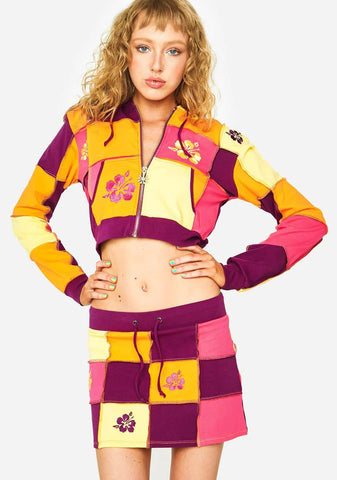 Sunny Later Days Patchwork Skirt