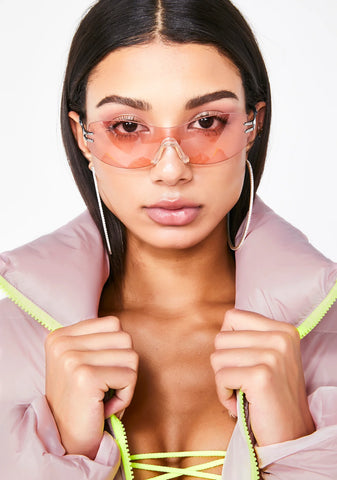 Above The Clouds Clear Sunglasses