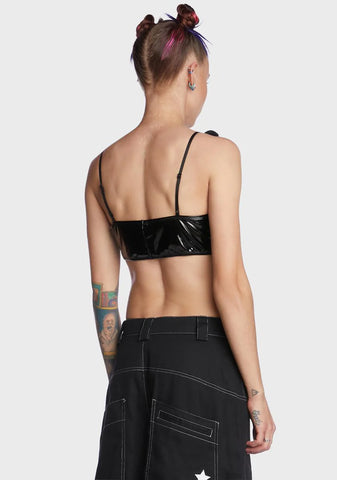 Come In Peace Alien Bra Top