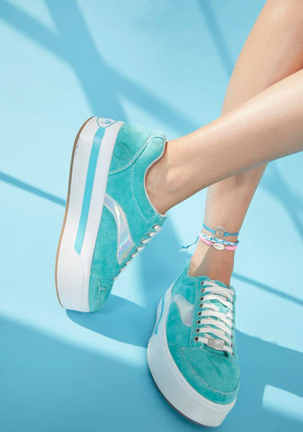 Aqua Cosmic Kick Skater Sneakers