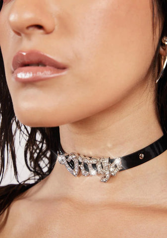 Virgo Gone Viral Rhinestone Choker