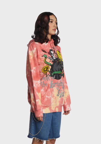 Look At The Bright Side Tie Dye Hoodie