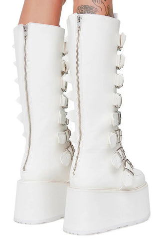 Damned-318 Platform Knee High Boots