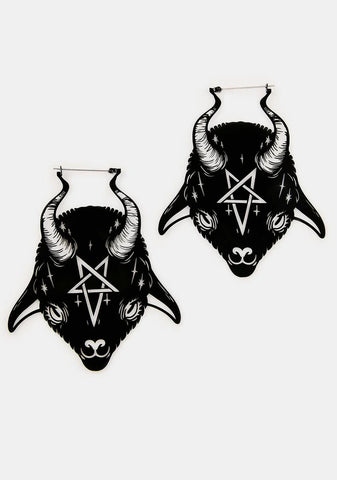 Baby Goat Devil Earrings