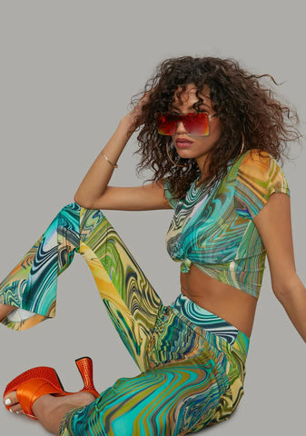 Hypnotic Habits Mesh Baby Tee