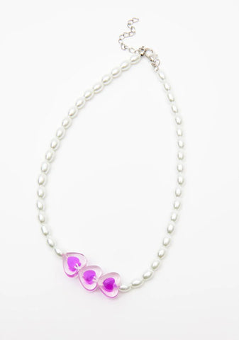 Amethyst Long Lost Love Pearl Necklace Set